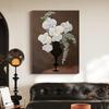 Handun Gentleman Orchid Retro Floral Canvas Print