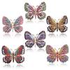 Classic Rhinestone Butterfly Brooches For Women Vintage Beauty Casual Brooch Pins Clothing Accessories Party Wedding Gifts