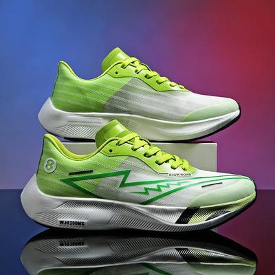 Fashion Full Palm Carbon Plate Men and Women Running Shoes Breathable Sneakers Marathon Racing Shock-absorbing Athletics Training Shoes