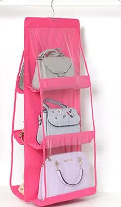 Handtaschen-Hänge-Organizer, Hänge-Geldbörsen-Organizer für Schrank-Organizer, Taschen-Aufbewahrung, Kleiderbügel, Oxford-Stoff, Schrank-Taschen-Organizer