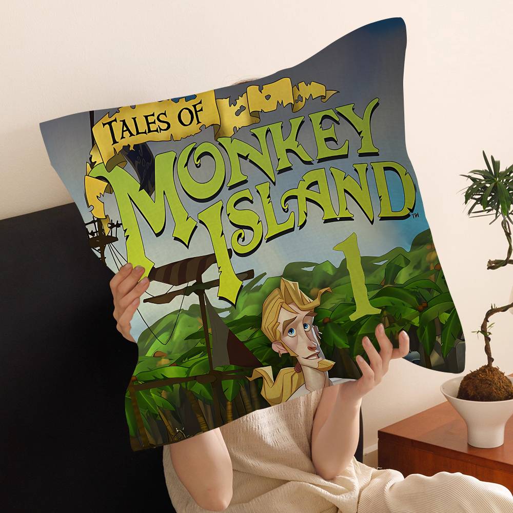 Classic Game The Secret Of Monkey Island Pillow Gift Home Office Decoration Pillow Bedroom Sofa Car Cushion Coverpillow Case