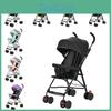 Lightweight Folding Baby Stroller With Steel Frame For Infants And Toddlers Characters Included)