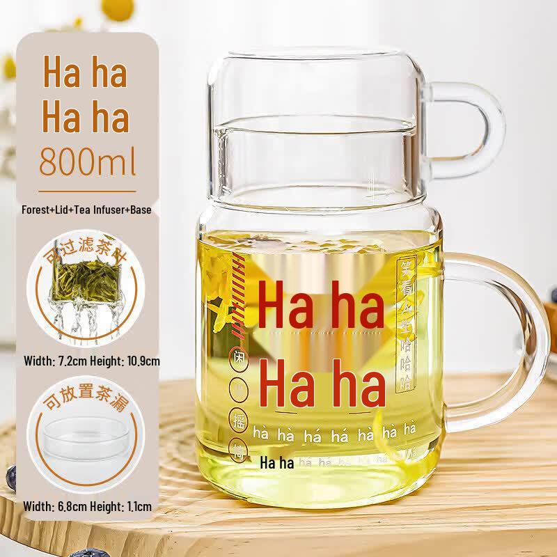 High-Temperature Resistant Glass Tea Infuser Bottle with Lid
