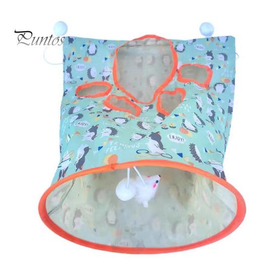 

Игрушка-туннель для кошек с плюшевым шариком, мятая бумага, складная сумка-тоннель, самоинтерактивные игрушки для кошек, чтобы облегчить скуку, щенку, котенку, кролику, комнатный тизер зелёный