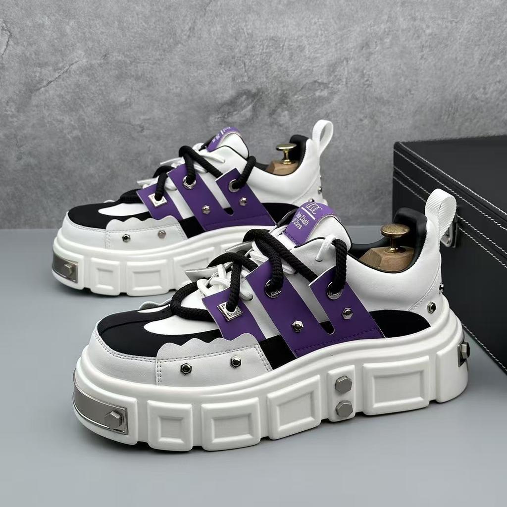 Autumn New Men's Casual Shoes Platform-soled Versatile Men's Shoes Trendy Tooling Men's Shoes Youth Casual Shoes