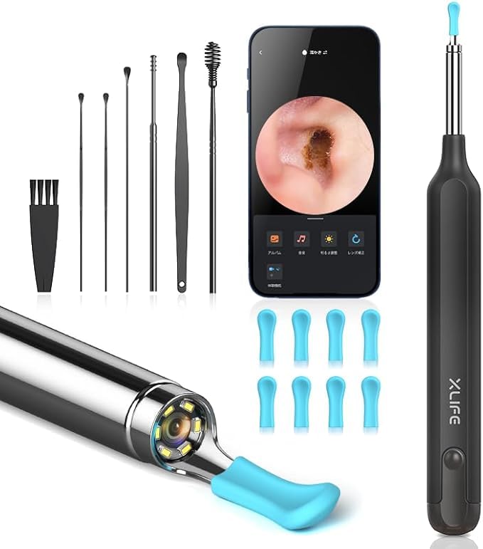 

BEBIRD Earpick Camera with 5 IP67 Temperature for Earwax and Adults Megapixels, 3.5mm Ultra-Fine Lens, Waterproof, Control, Type-C Rechargeable,