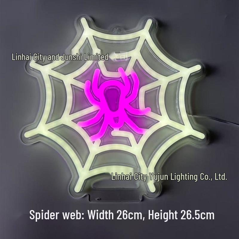 Cross LED Halloween Neon Acrylic Decorative Light for Gaming & Bar Atmosphere