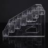 Display Rack Transparent Doll Storage Shelf Plastic Makeup Organizer Racks Desk Photo Card Anime Badge Shelves Table Accessories