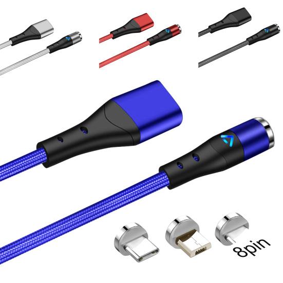 2P-ST magnetisches 5A ultraschnelles magnetisches Ladekabel mit USB-Typ-C-Stecker