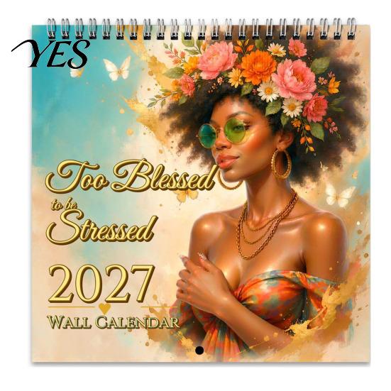 Practical Home Office Supplies Funny Animal Wall Calendar 2027, 12 Months Jan. to Dec., Spiral Bound Hanging Planner Calendar, Monthly with