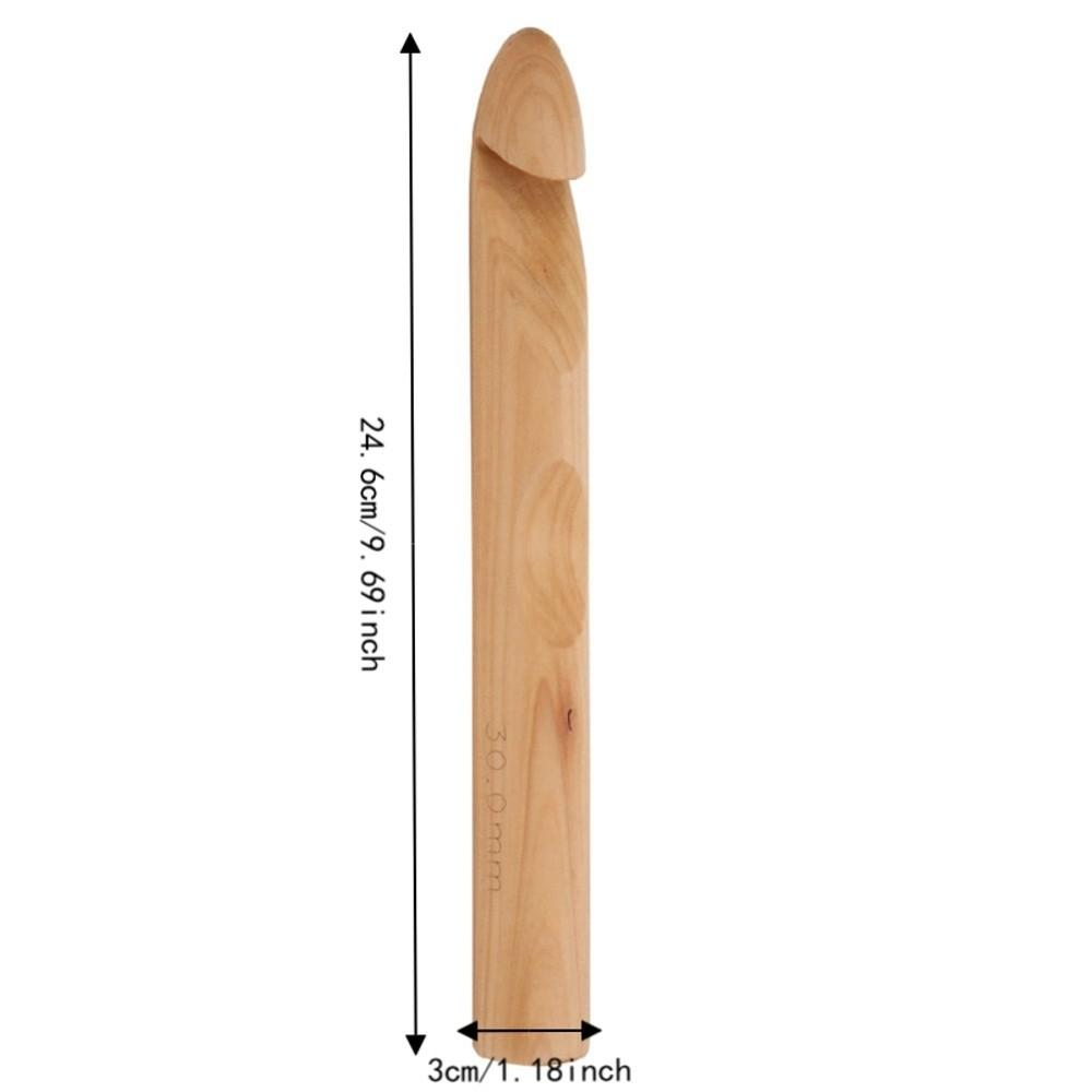 Handcrafted Design Knitting Needles 30mm Thick Hand Weaving Tool Crochet Hooks For DIY Crafts