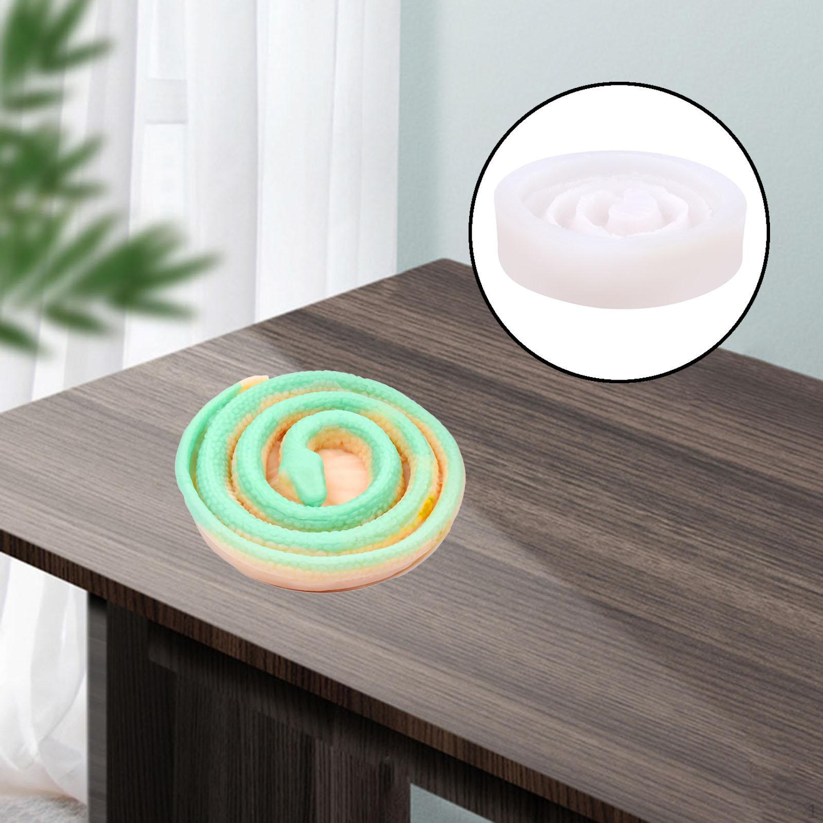 

Coiling Shape Silicone Candle Soap Fondant Handmade Reusable Ornament A