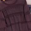 Women's Round Neck Hollow Knit Pullover Sweater