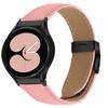Watch Strap for Samsung Galaxy Watch7/6/6 Classic/5 Pro/5/4 Classic/4/FE Litchi Texture Leather Band with Black Buckle