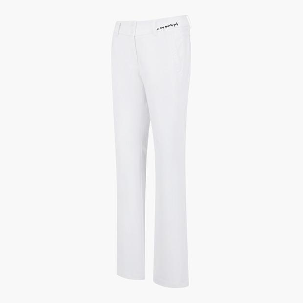 LECOQ GOLF Women'S Solid Waistband Slim Straight Pants (Gq222Lpt51)