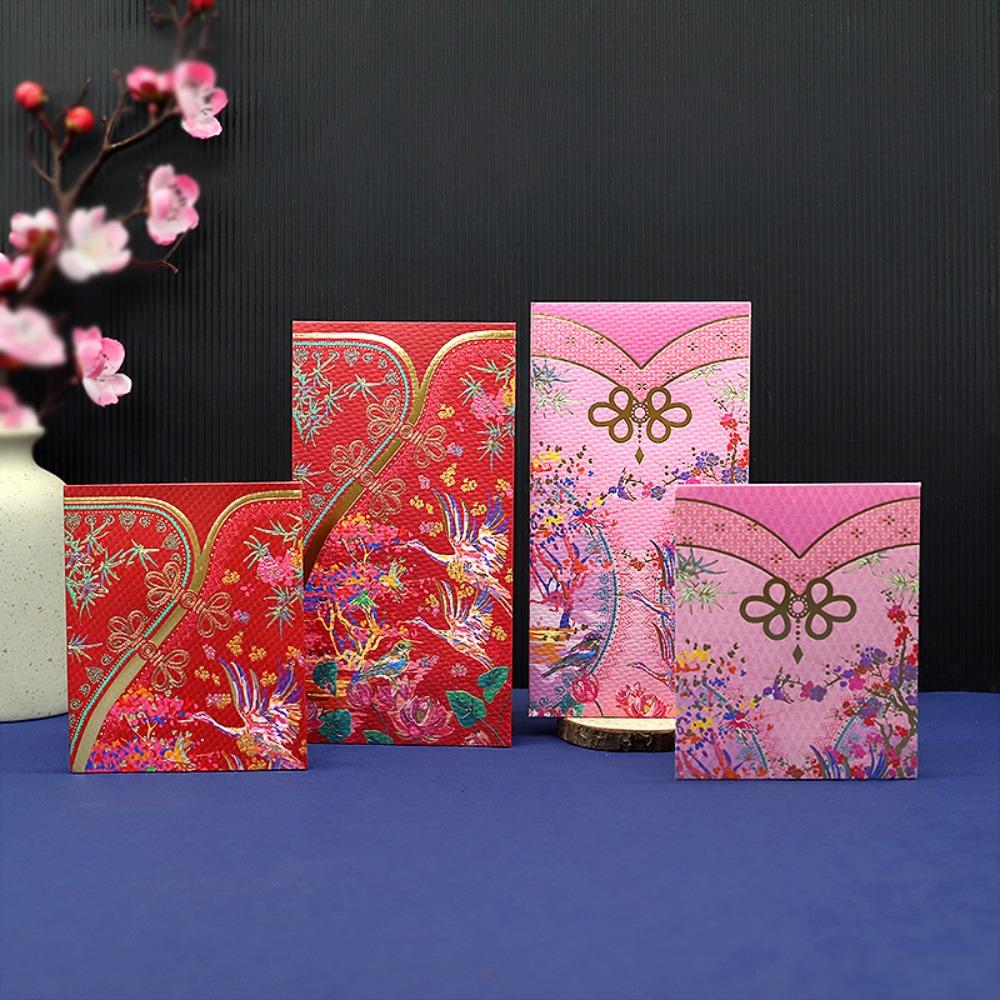 

Твердый Qipao Lucky Money Bag Горячее тиснение Красный пакет Китайский Новый год Украшение HongBao Свадьба Style C