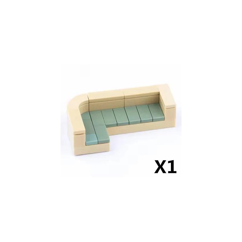 Set de Accesorios de Bloques de Construcción de Ciudad Máquina de Mahjong Consola de Juegos Muebles Sofá Cama Piano Refrigerador Juguete Mini Ladrillos Floristería