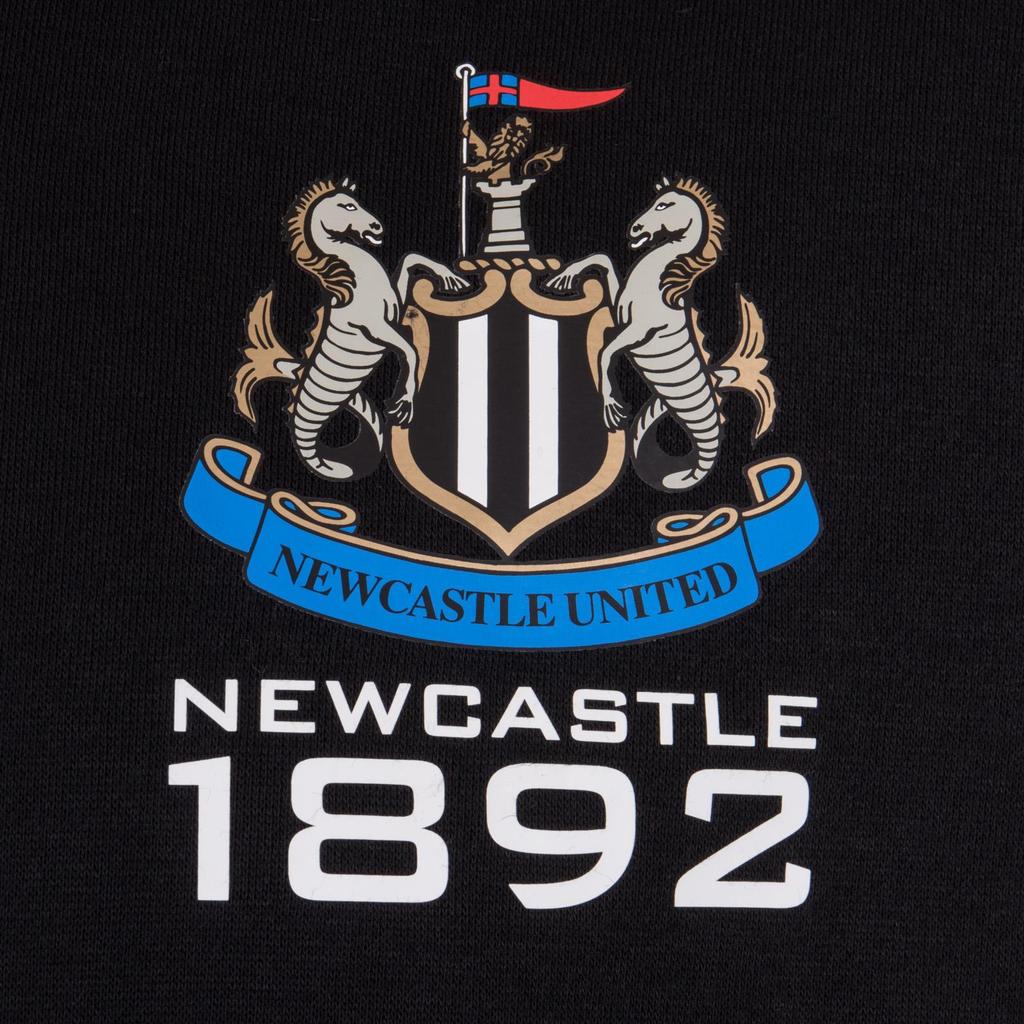 Newcastle United FC Mens Fleece Full Zip Hoodie