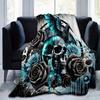 1pc Blue Dragon's Whisper Theme Blanket  Soft Throw for Home Decor, Perfect Gift, Suitable for All Seasons