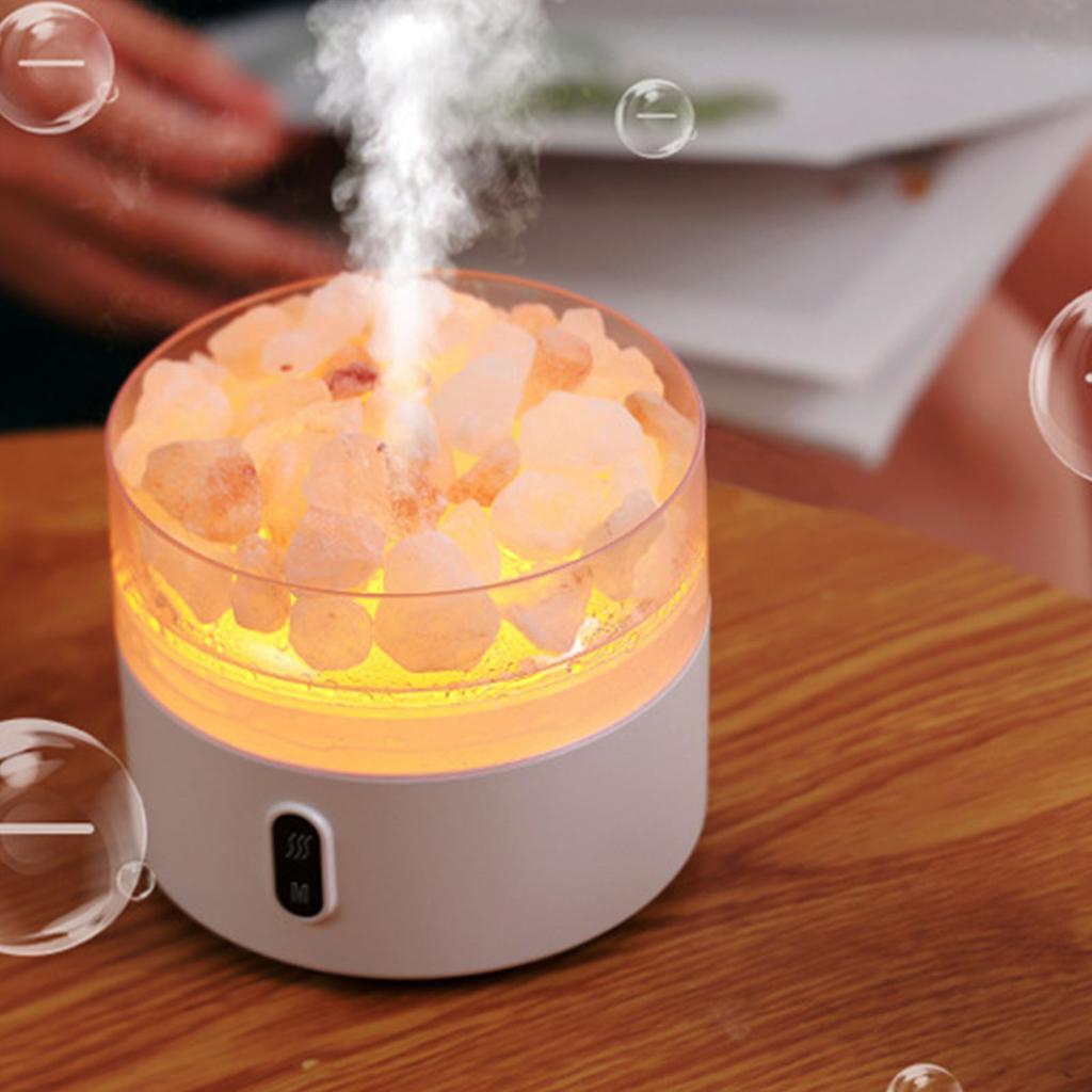Salt Lamp Diffuser Humidifier Multi Colors Crystal Salt Lamp USB Desktop Essential Oil Diffuser Humi