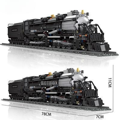 Classic Technical Train Buildings Blocks Big Boy Steam Locomotive Railway Tracks Sets Kids Toys for Birthday Christmas Gift