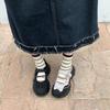 2025 Spring Autumn New Women's Sneaker Magic Pad Increases Height Age-Reducing Round Head Sponge Cake Bottom Debi Shoe