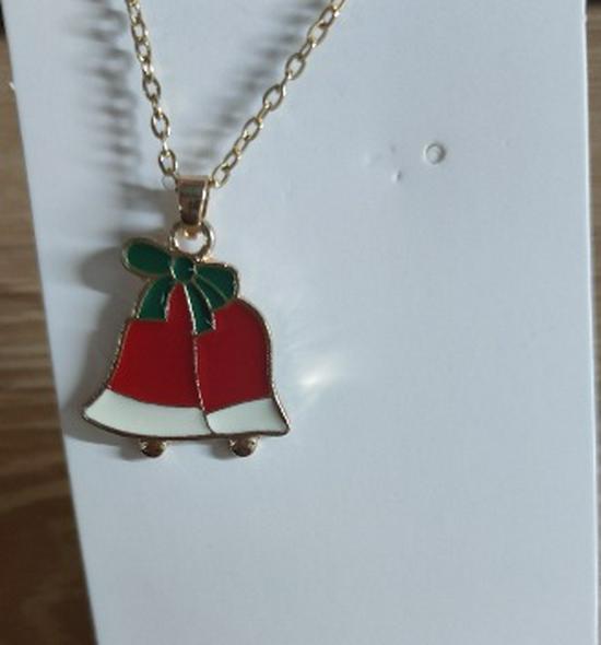 Cross-border Christmas Wish Tree Snowman Reindeer Bells Necklace