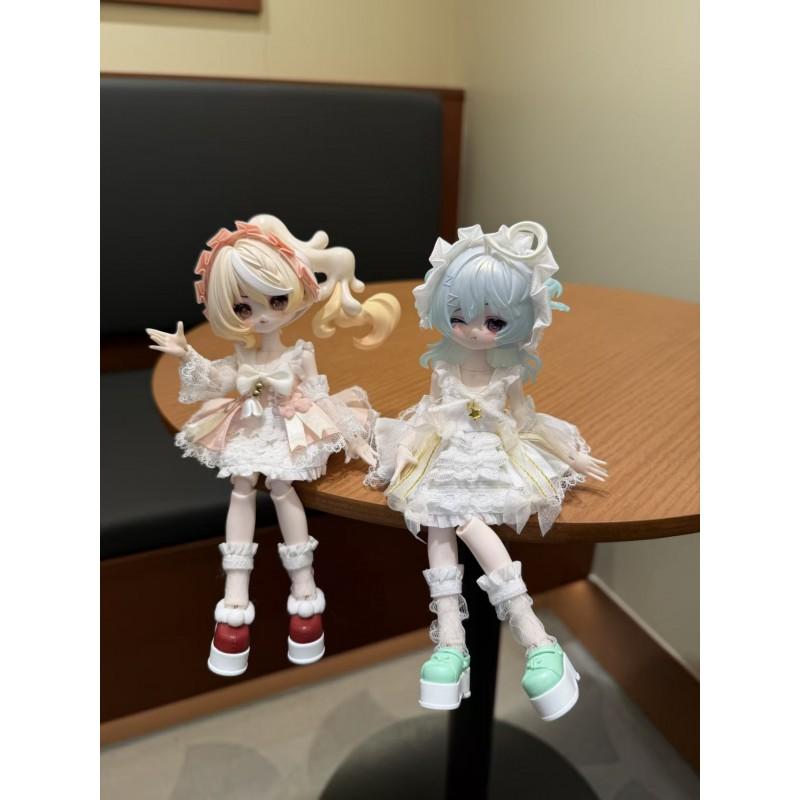 OB11 BJD Doll Outfit Set 5-Piece Sweet Cream 6-Piece Clothing 12-inch 8-inch Dolls No Included
