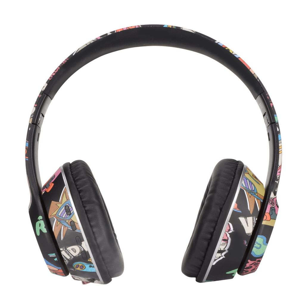 Bluetooth Headset HiFi Stable 20Hz To 20KHz Lower Power LED Wireless Gaming Headset with Colorful Lights Black