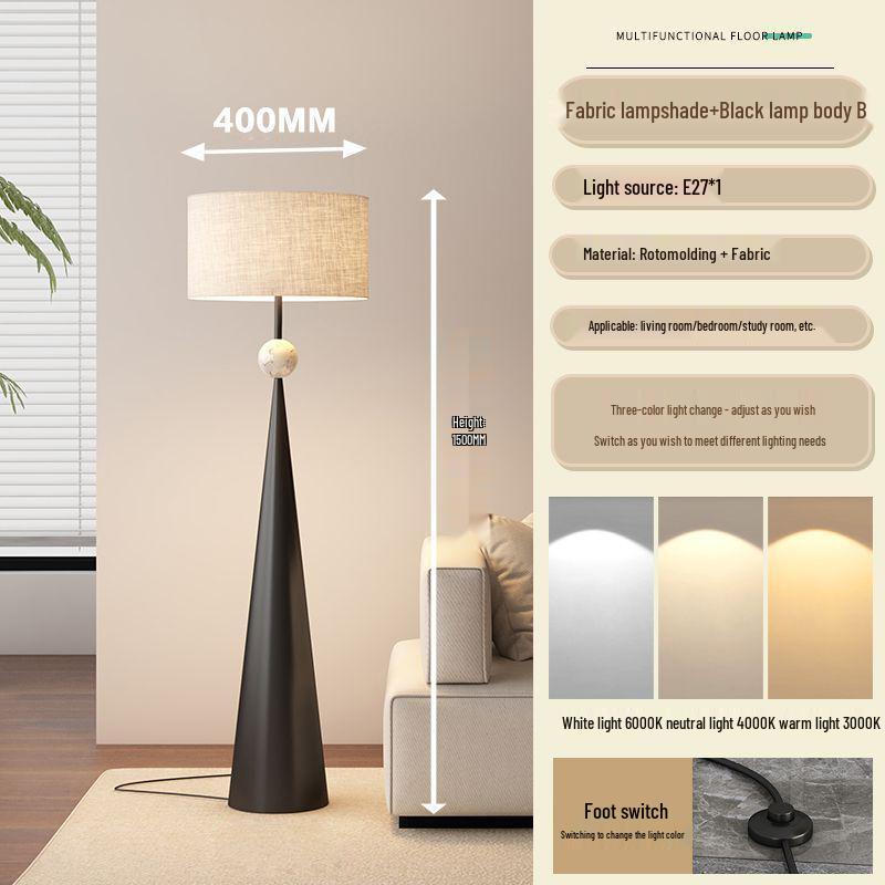Wabi-Sabi Minimalist Floor Lamp: Modern Atmosphere Light for Living Room & Bedroom