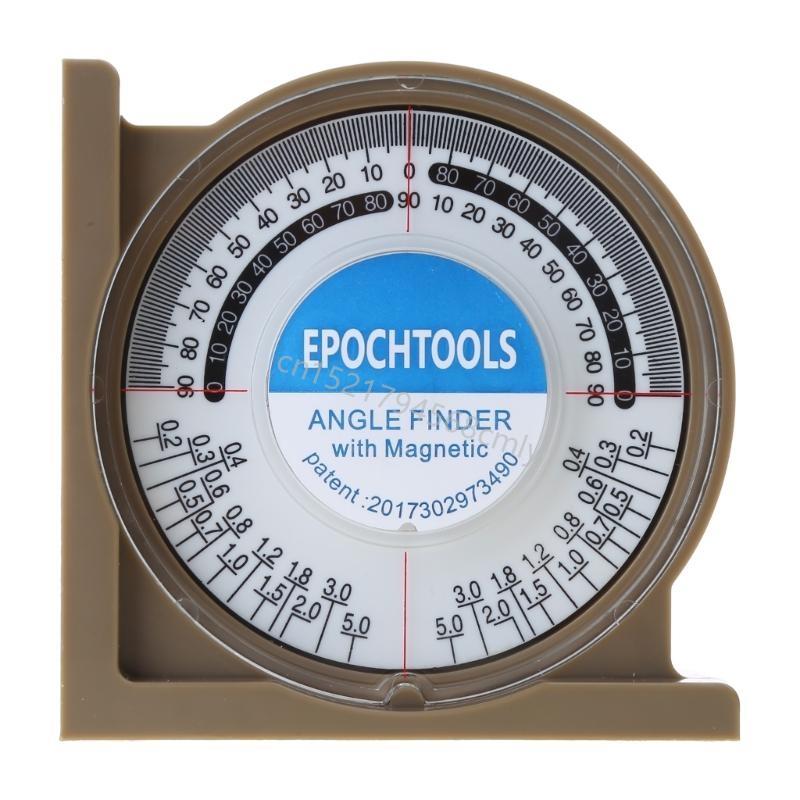 Slope Protractor Inclinometer with Base for Interior Decoration 6XDE