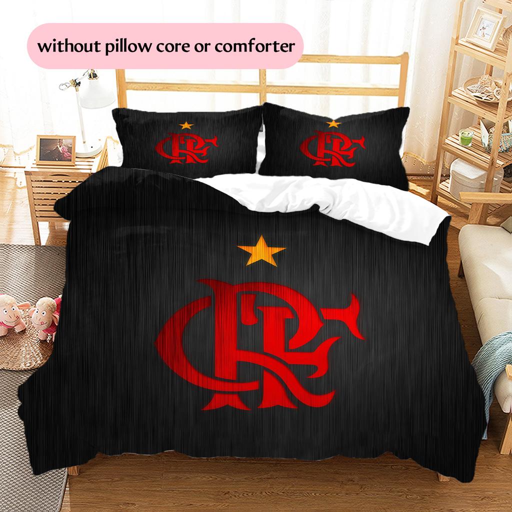 Flamengo Pattern Bedding Quilt Set Home Decoration Gift (1 * duvet cover + 2 * pillowcase without core)