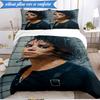 Metallic Hair Style Michael Muisc 3pcs K-pop Music Group Bedding set,Ideal for Bedroom, Dormitory,Including Duvet Cover And 2pcs Pillowcases,Fan Gift