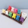Creative Shape Molds 3D Bear Hug Love Silicone Candle Mold Diy Cute Bear Pet Candle Making Supplies Soap Plaster Resin Mold Gift