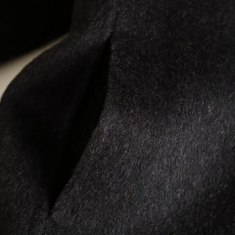 Cappotto Corto da Donna in Misto Lana con Revers Tacca Design Doppio Petto Autunno Inverno 2026 Capospalla Casual Alla Moda