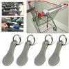 Ring For Key Keychain Metal Aluminum Alloy Sliver Color Shopping Cart Token Keyring Accessories Decor Keyring Hook