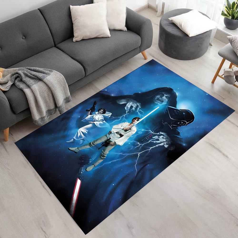 Star Wars Floor Rug Office Rug Suitable for Playrooms Game Room Hallway Foyer Anti-slip Rug Decorate Offices Perfect Birthday Christmas Gift Idea