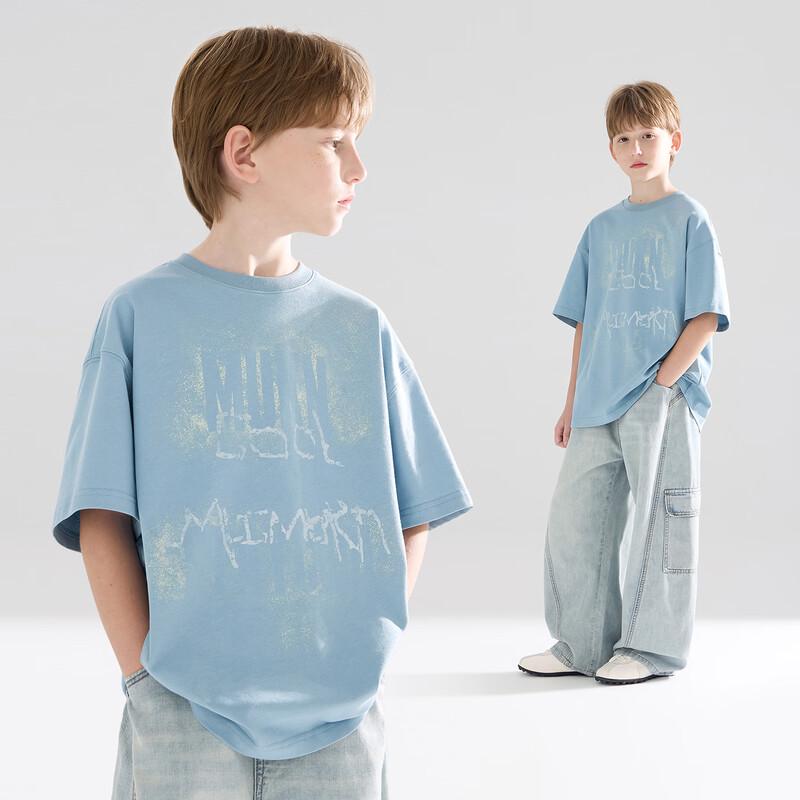 

Летняя хлопковая футболка с граффити для мальчиков Mucmukn 110CM