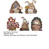 5 Pcs Mini Fairy Door for Tree Trunk, Wall Decor, Miniature Wooden Fairytale House Door for DIY Bonsai Terrarium Decoration,