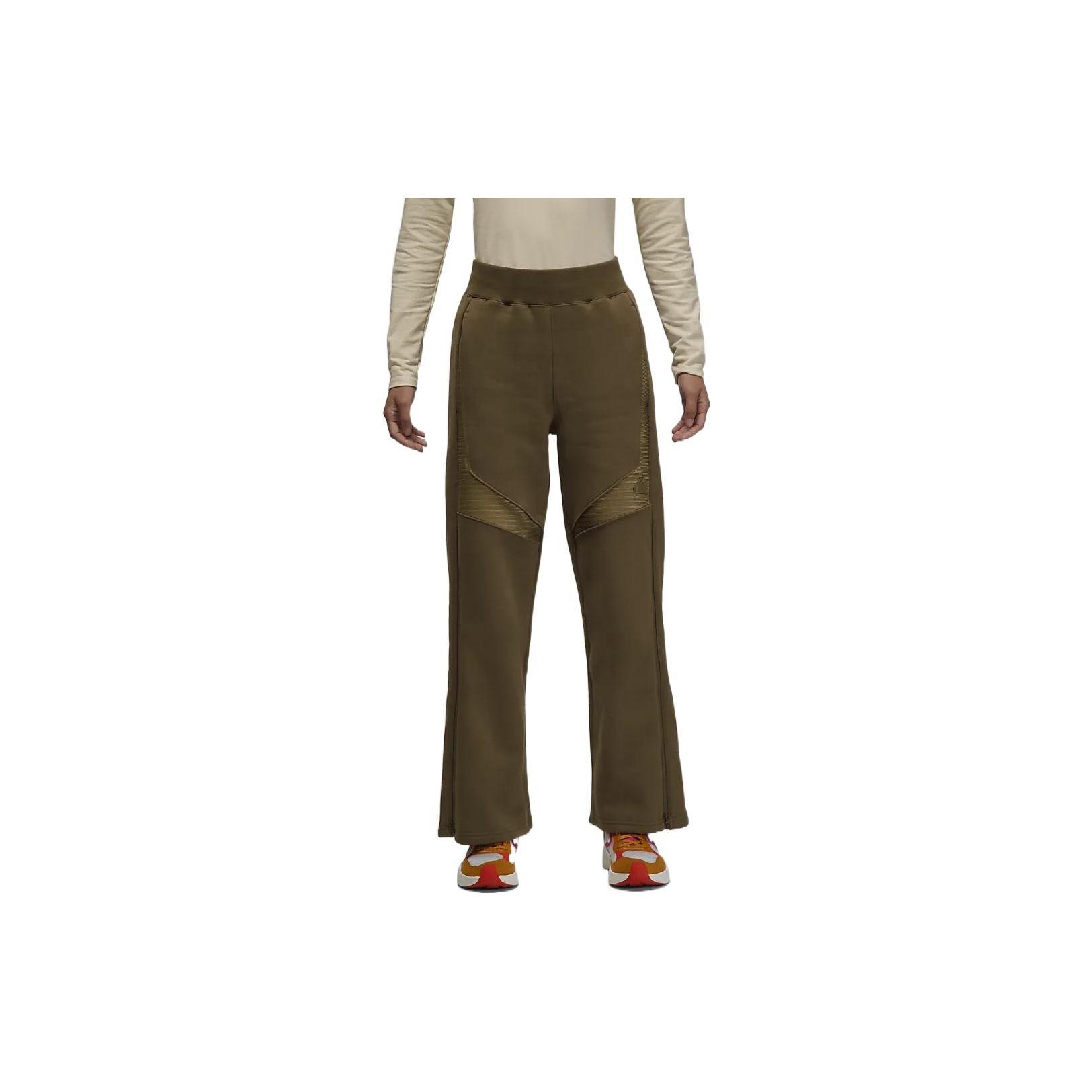 (WMNS) Air Jordan Knit Sweatpants Olive Green Women s DV1259-385 M