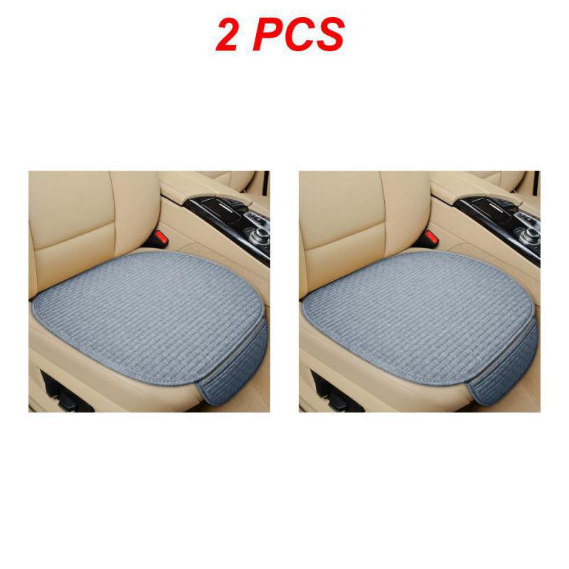 1/2pcs Universal Car Seat Cover Linen Fabric  Non-slip Ventilation Breathable Comfortable Seat Protector Cushion Car Accessories