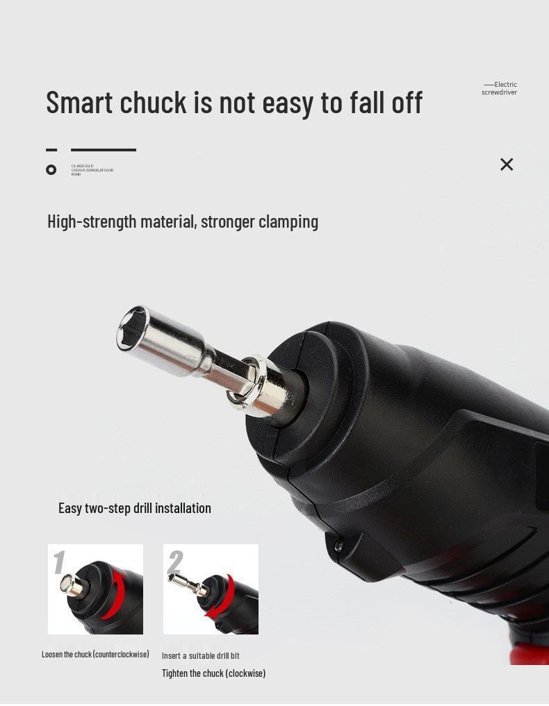 Wiederaufladbarer Lithium-Elektro-Schlagbohrschrauber mit multifunktionalem Handheld-Design