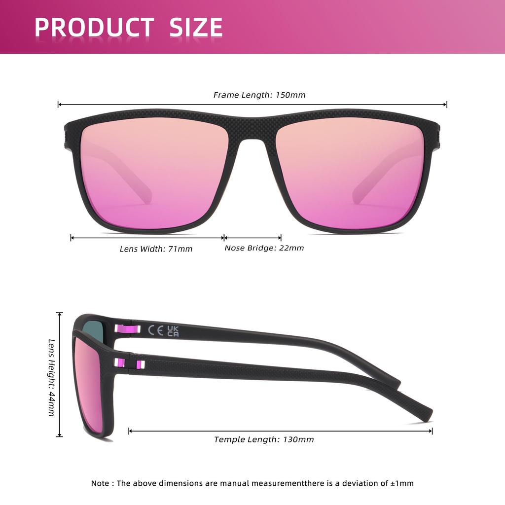 Anti-Glare Sunglasses SPEEDHYUN Matte Black Metal