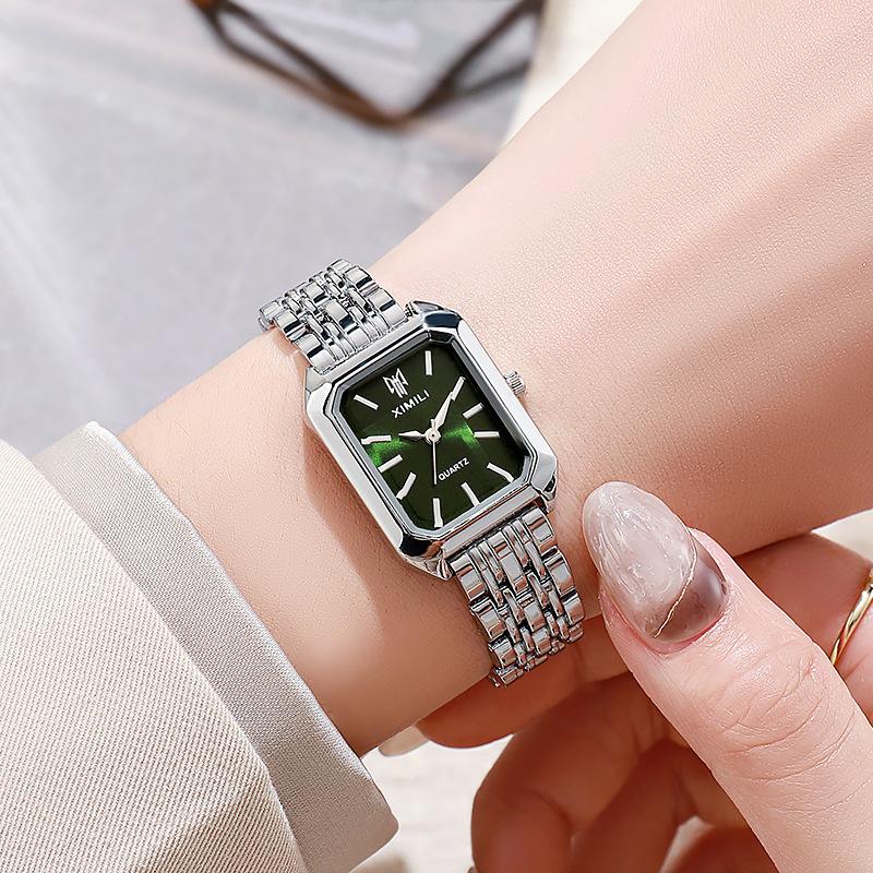 New Hot-selling Trend Square Women's Watch Gold Watch Women's Watch Steel Belt Women's Watch