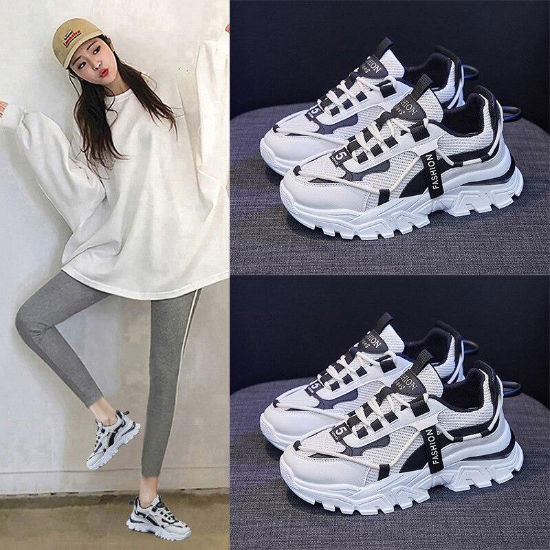 Moda Zapatillas Blancas Mujer Plataforma Casual Shoes comprar a buen precio  — entrega gratuita, reseñas reales con fotos — Joom