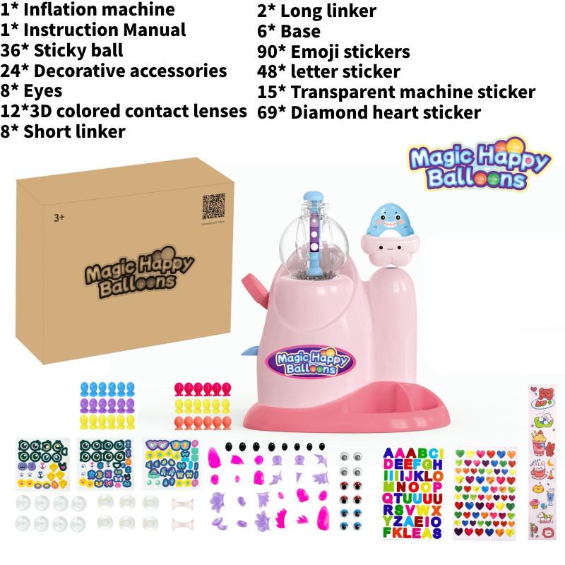 Crossborder Bobo Sticky Play Toy Diy Bouncing Ball With Bubble Maker For Kids