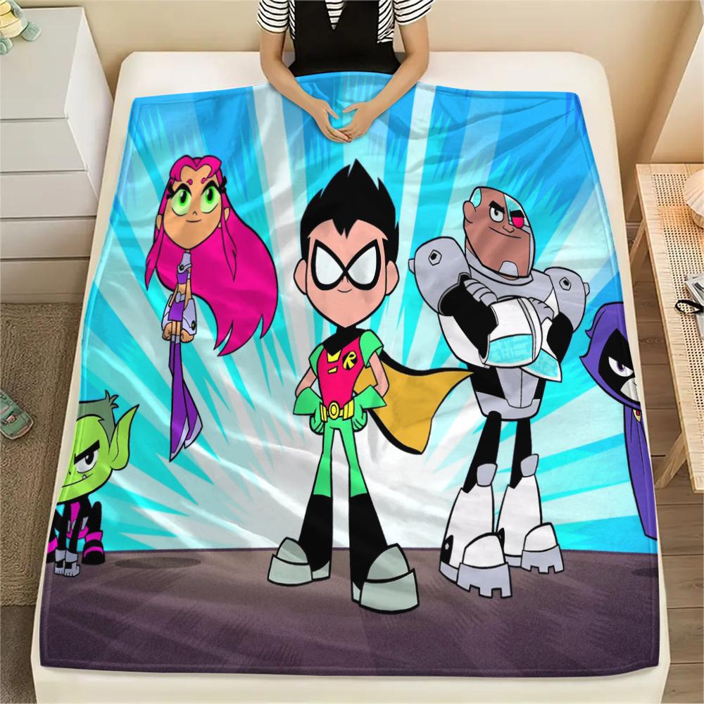 

Teen Titans Go Cute Blanket, Lovely Throw for Bedroom Layout, Nice Gift for Cartoon Casual Enthusiasts.chl 75x90cm