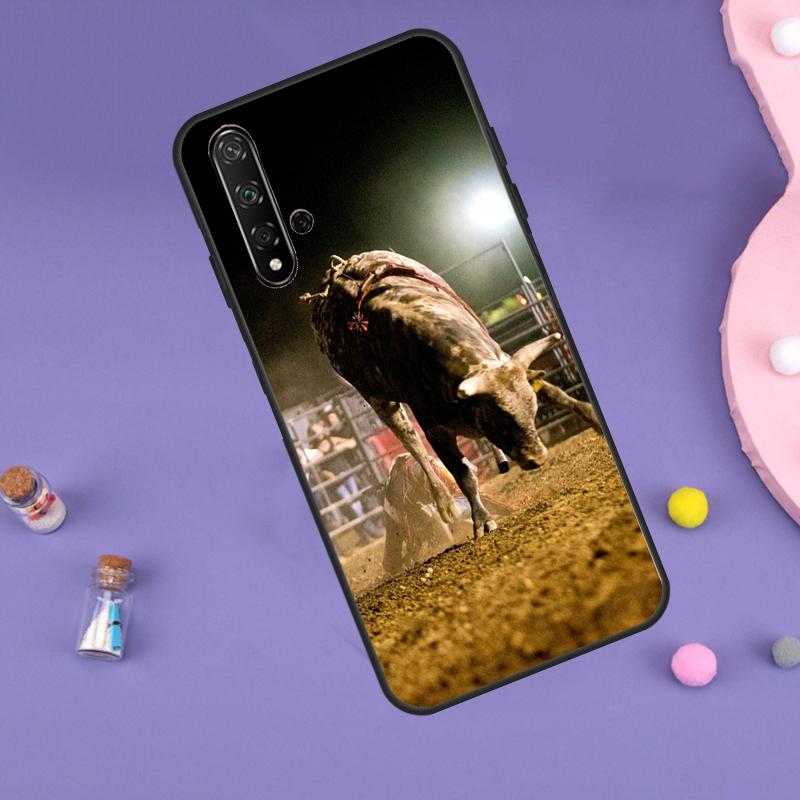 Bullfight Bull Fighter Case For Huawei P30 P20 P40 Lite Nova 5T 11i 8i 3i 9 10 SE 11 Pro Y90 Y70 Y61 Y60 Y91 Cover
