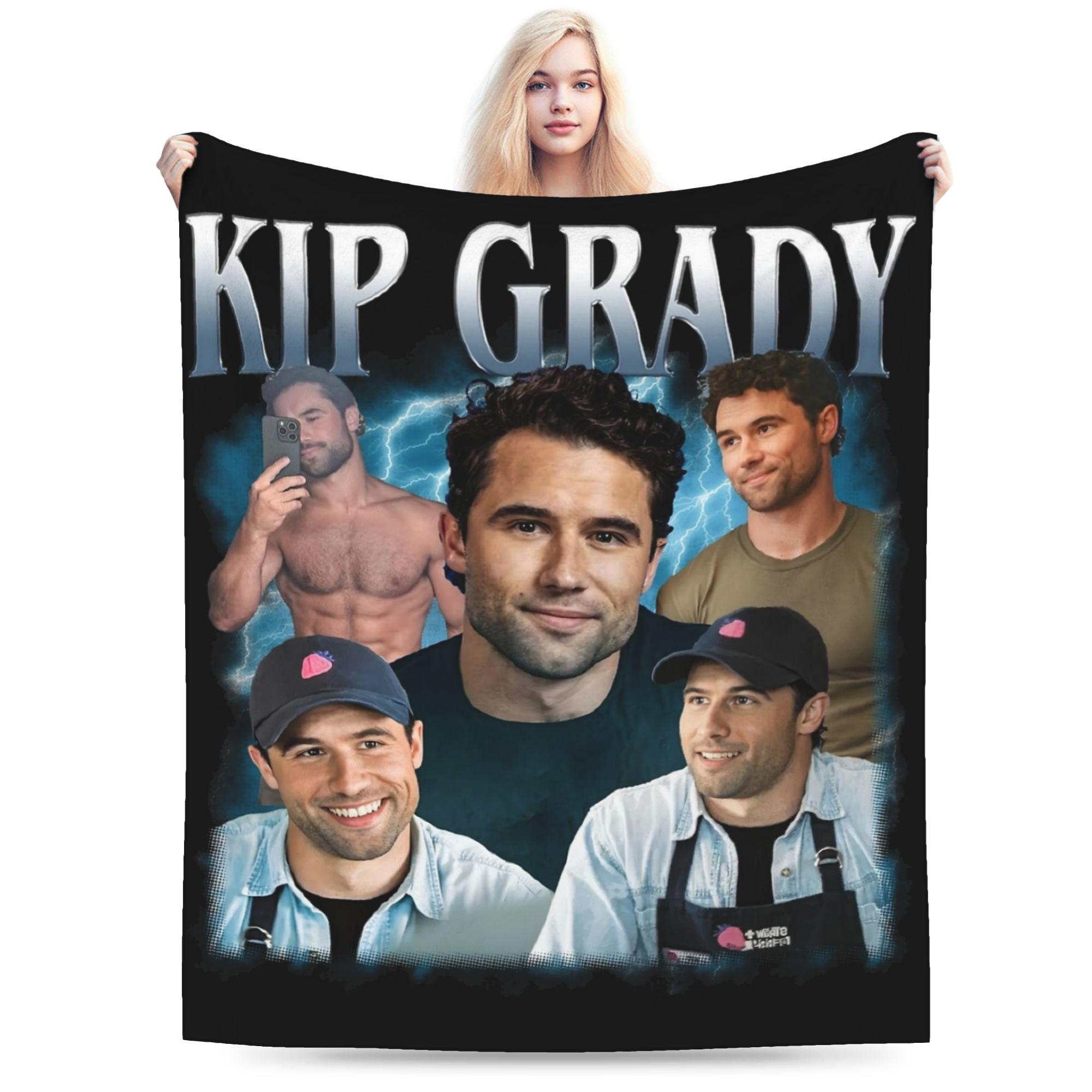 Heated Rivalry Kip Grady Blanket Fleece Print Breathable Super Warm Throw Blanket for Bedding Travel Quilt 75X95CM