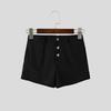 INCERUN Herren Reißverschluss Taille Textur Hausparty Clubwear Shorts Eng anliegende Minihose